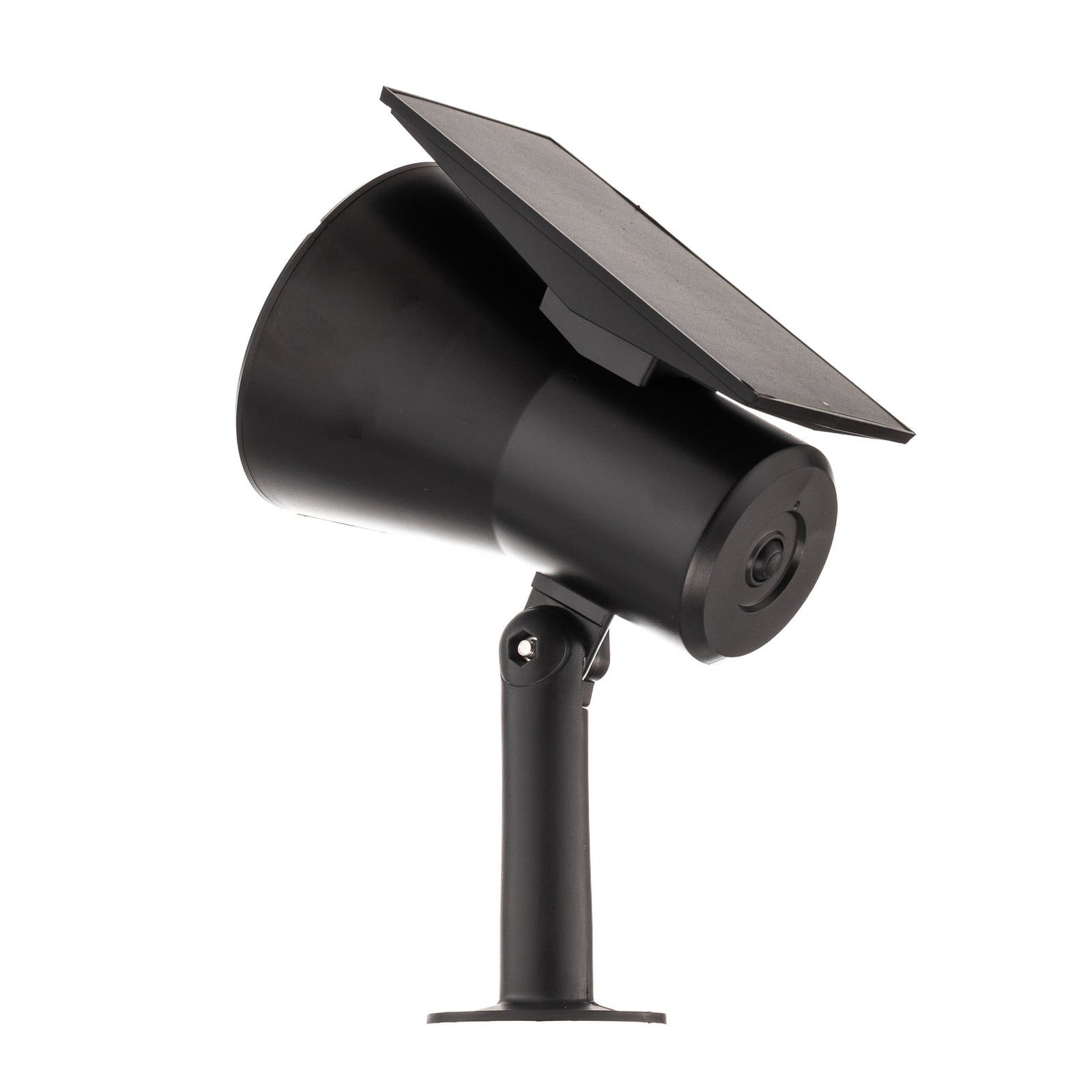 LED solcellespot Birko med jordspyd svart 56 cm solcellepanel