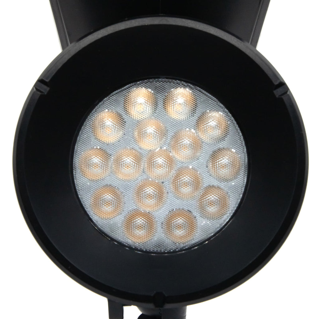 LED solcellespot Birko med jordspyd svart 56 cm jordspyd detalj