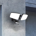 LED solcellespot Duplex 2-lys hjørnemontering IP54 forfra