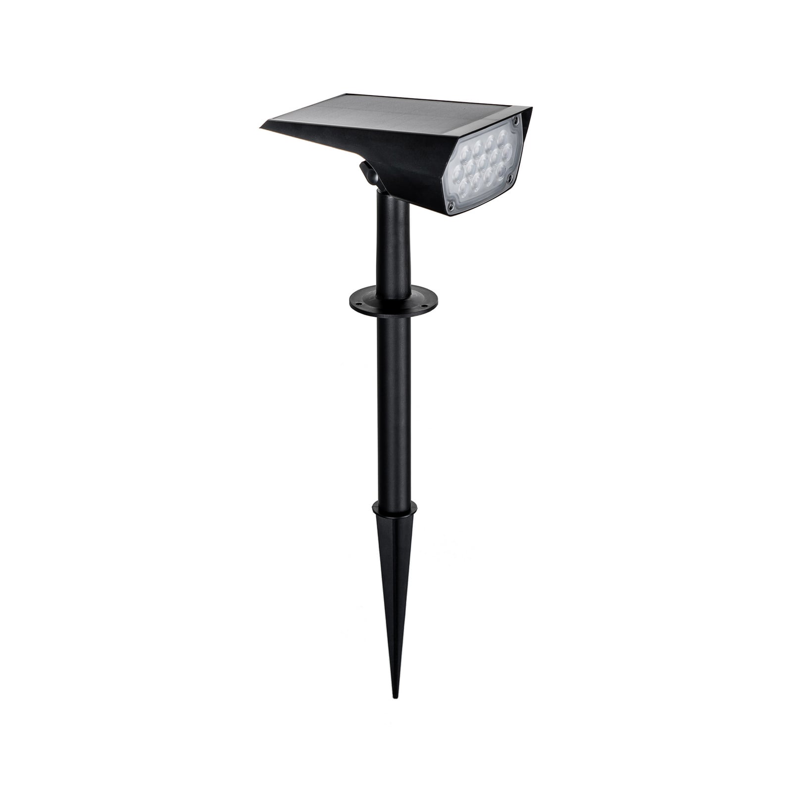 LED solcellespot Helier med jordspyd svart detalj av jordspyd