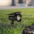 LED solcellespot Jostiras med jordspyd svart IP54 forfra