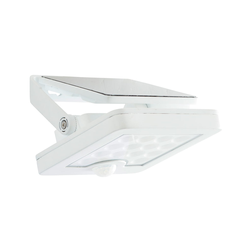 LED solcellespot Luton med bevegelsessensor hvit IP65 detalj
