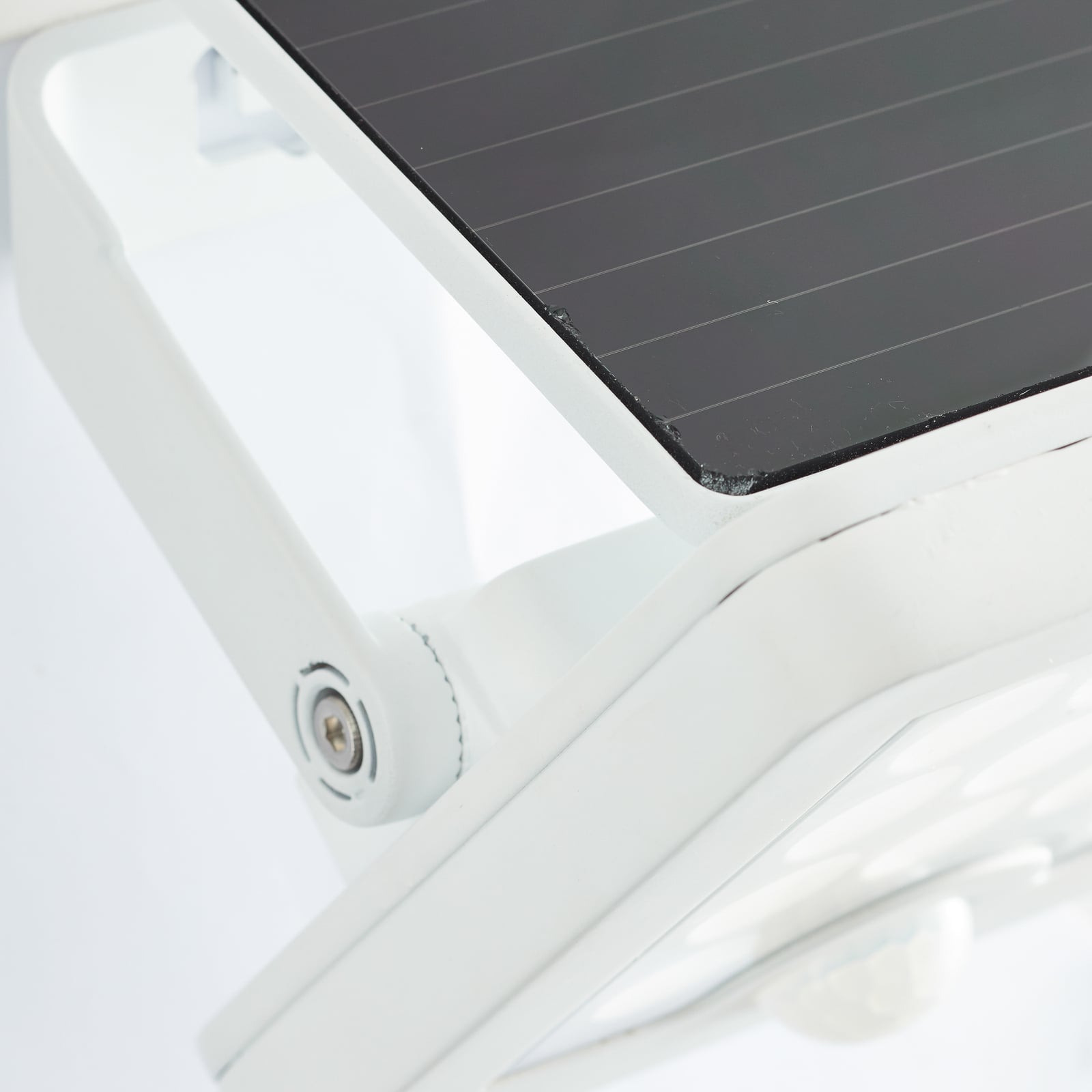 LED solcellespot Luton med bevegelsessensor hvit IP65 justerbart solpanel