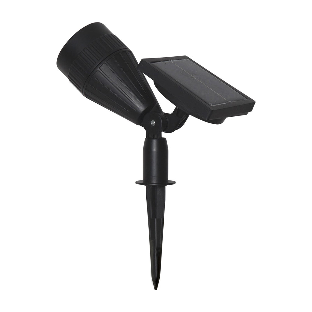 LED solcellespot Powerspot justerbar blender svart detalj