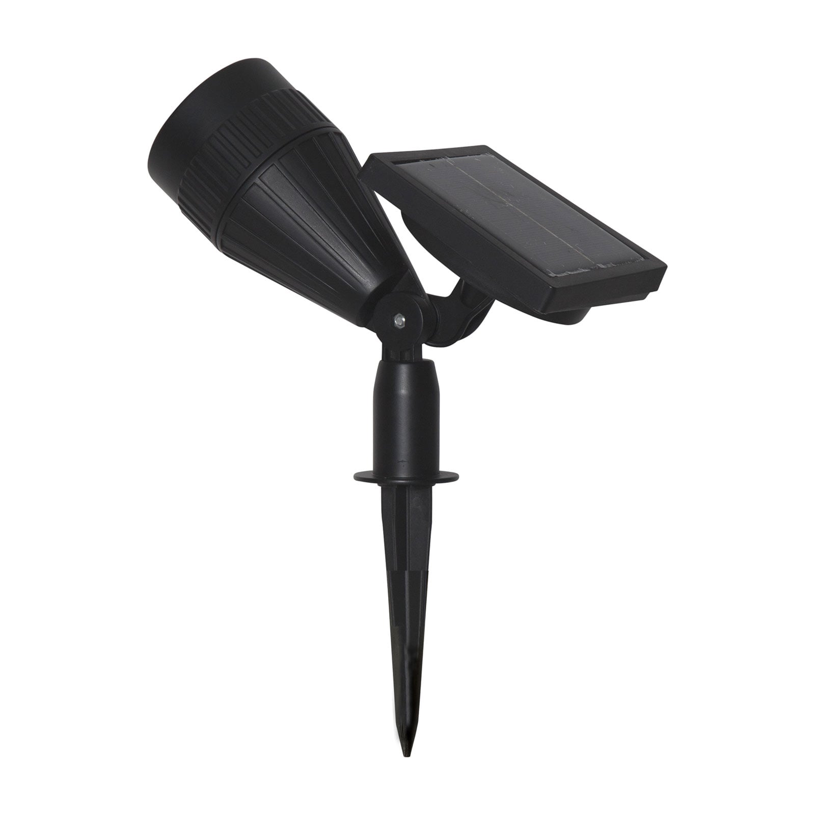 LED solcellespot Powerspot justerbar blender svart detalj