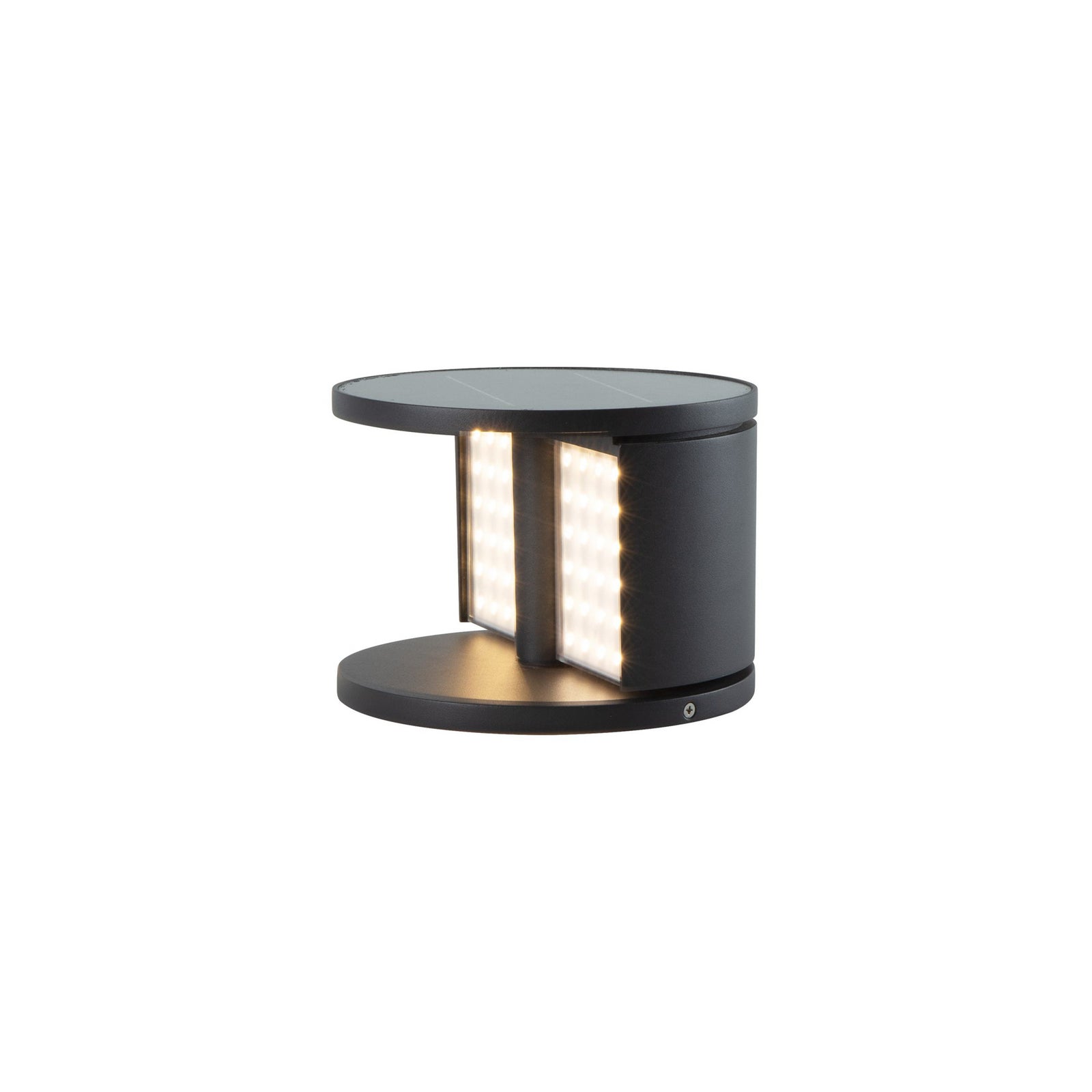 LED solcellespot SWING antrasitt aluminium bakside