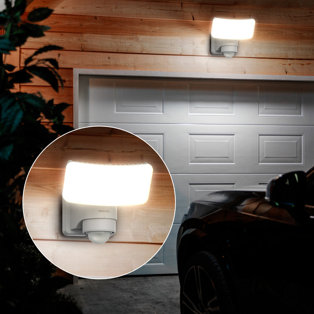 LED solcellespot Tylus med bevegelsessensor hvit med justerbart solarpanel