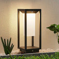 LED solcellestolpelampe Eliel 34 cm antrasitt IP54 forside