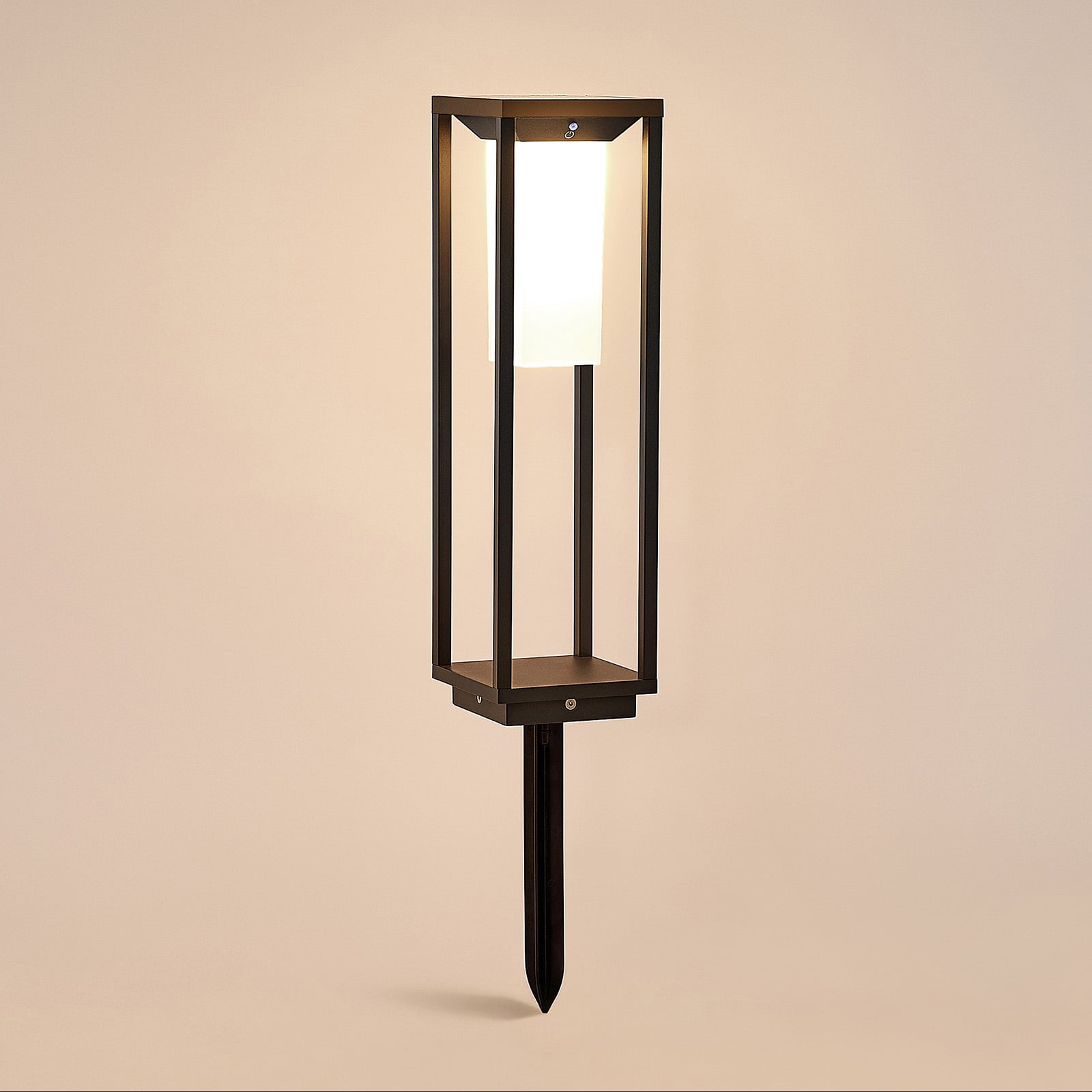 LED solcellestolpelampe Eliel 50 cm antrasitt IP54 - Lucande