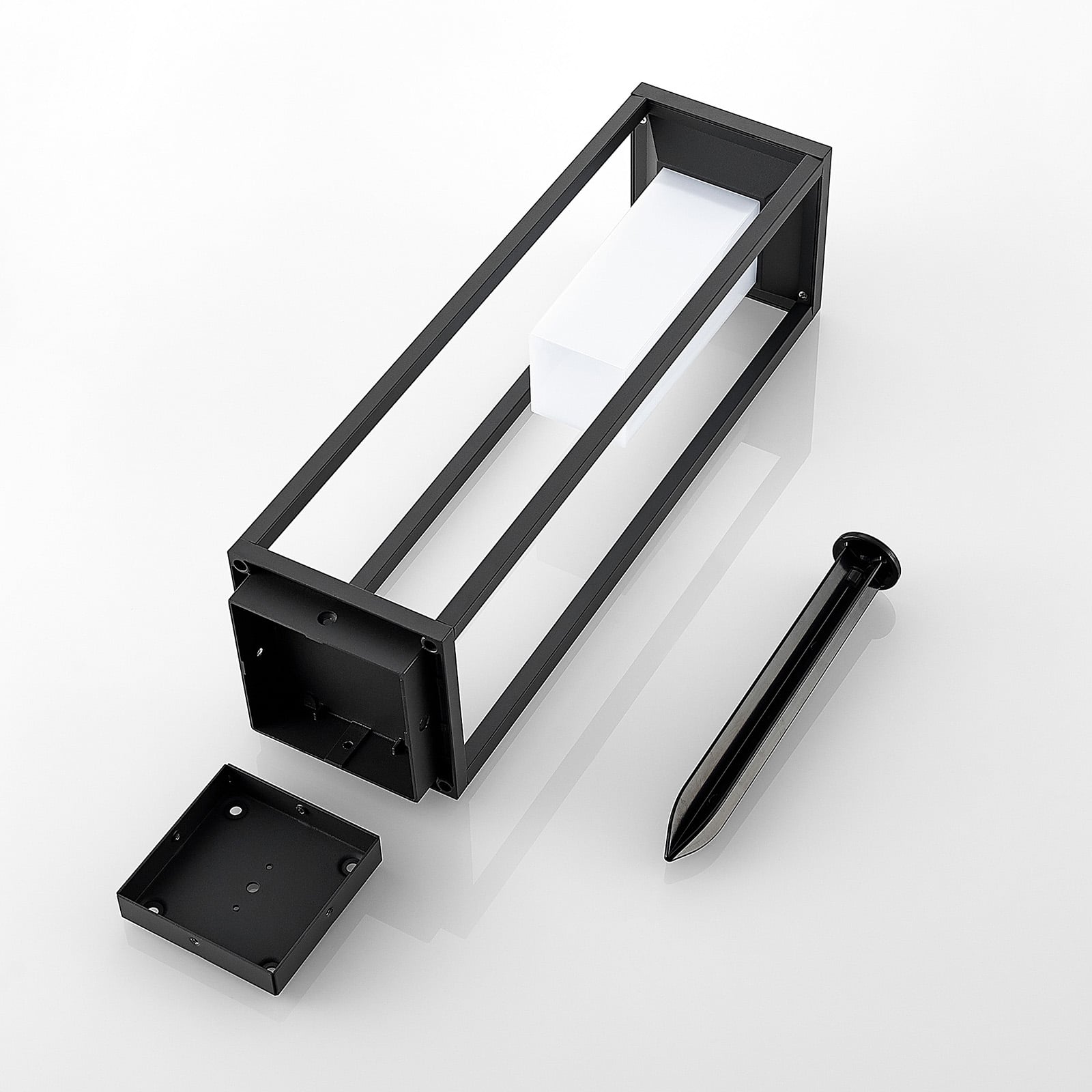 LED solcellestolpelampe Eliel 50 cm antrasitt IP54 - Lucande
