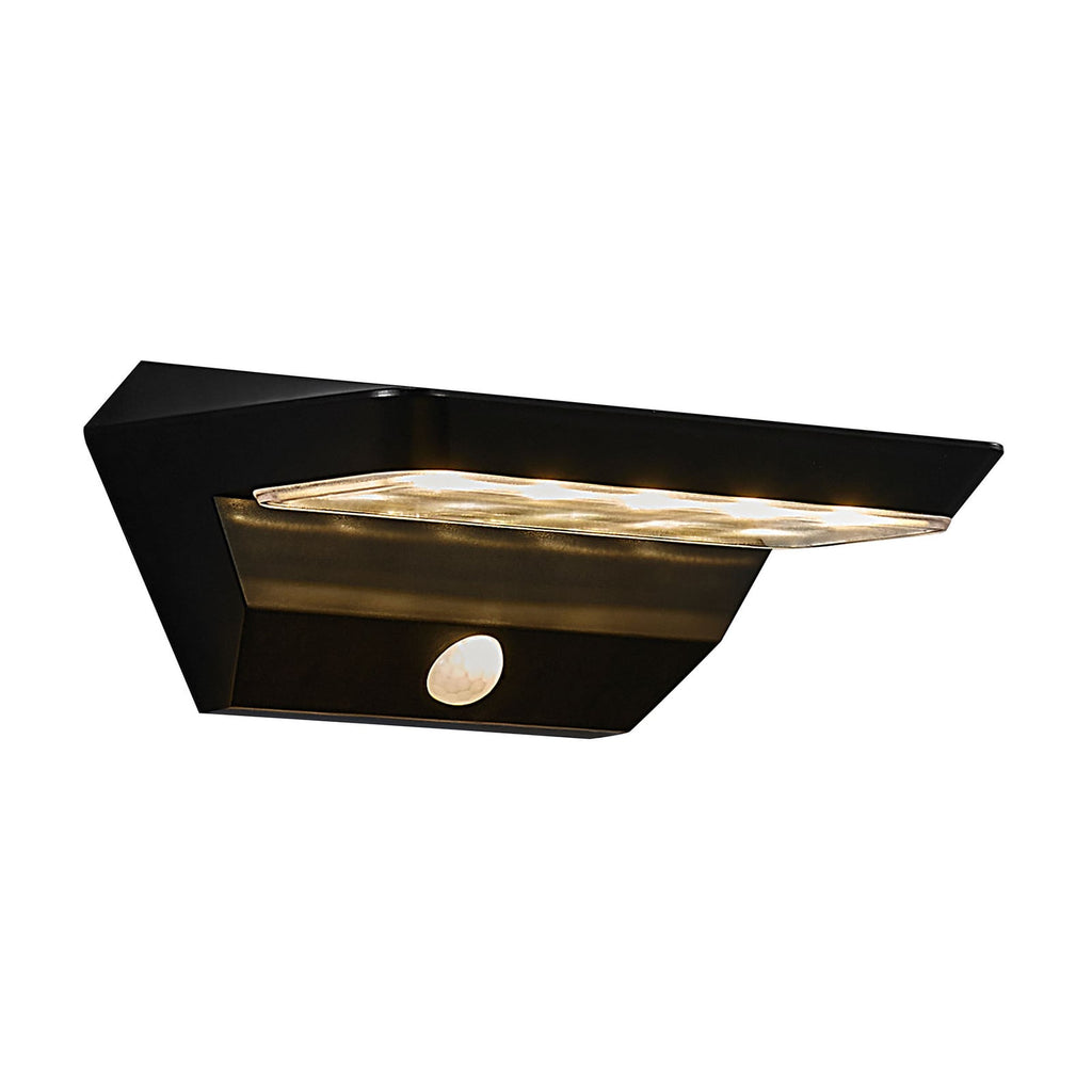 Detalj av LED solcellevegglampe Agena med bevegelsessensor IP44