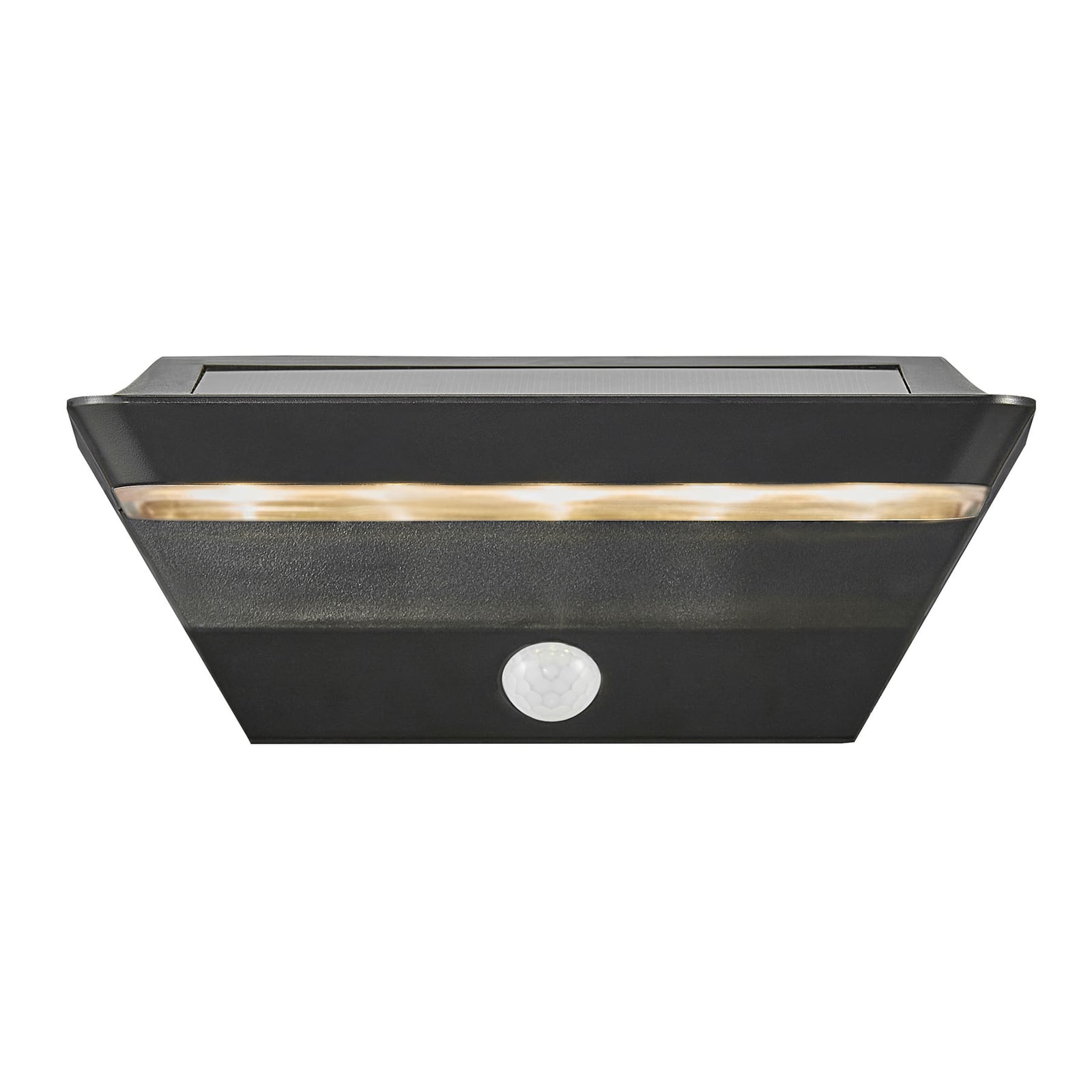 Montert LED solcellevegglampe Agena med bevegelsessensor IP44 på vegg