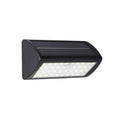 LED solcellevegglampe med bevegelsessensor svart IP44 - Searchlight forfra