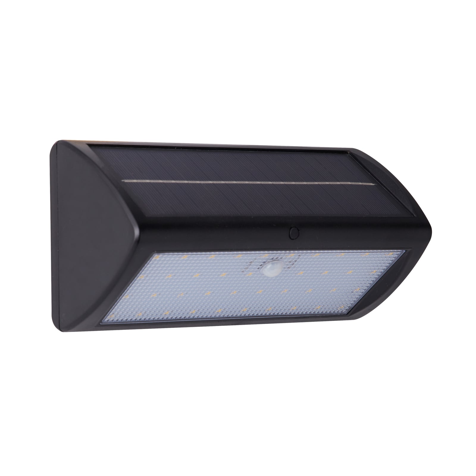 LED solcellevegglampe med bevegelsessensor svart IP44 - Searchlight montert