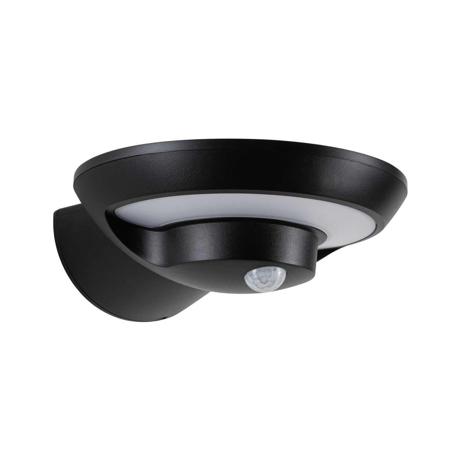 LED solcellevegglampe Bordola med bevegelsessensor antrasitt IP44 bakside