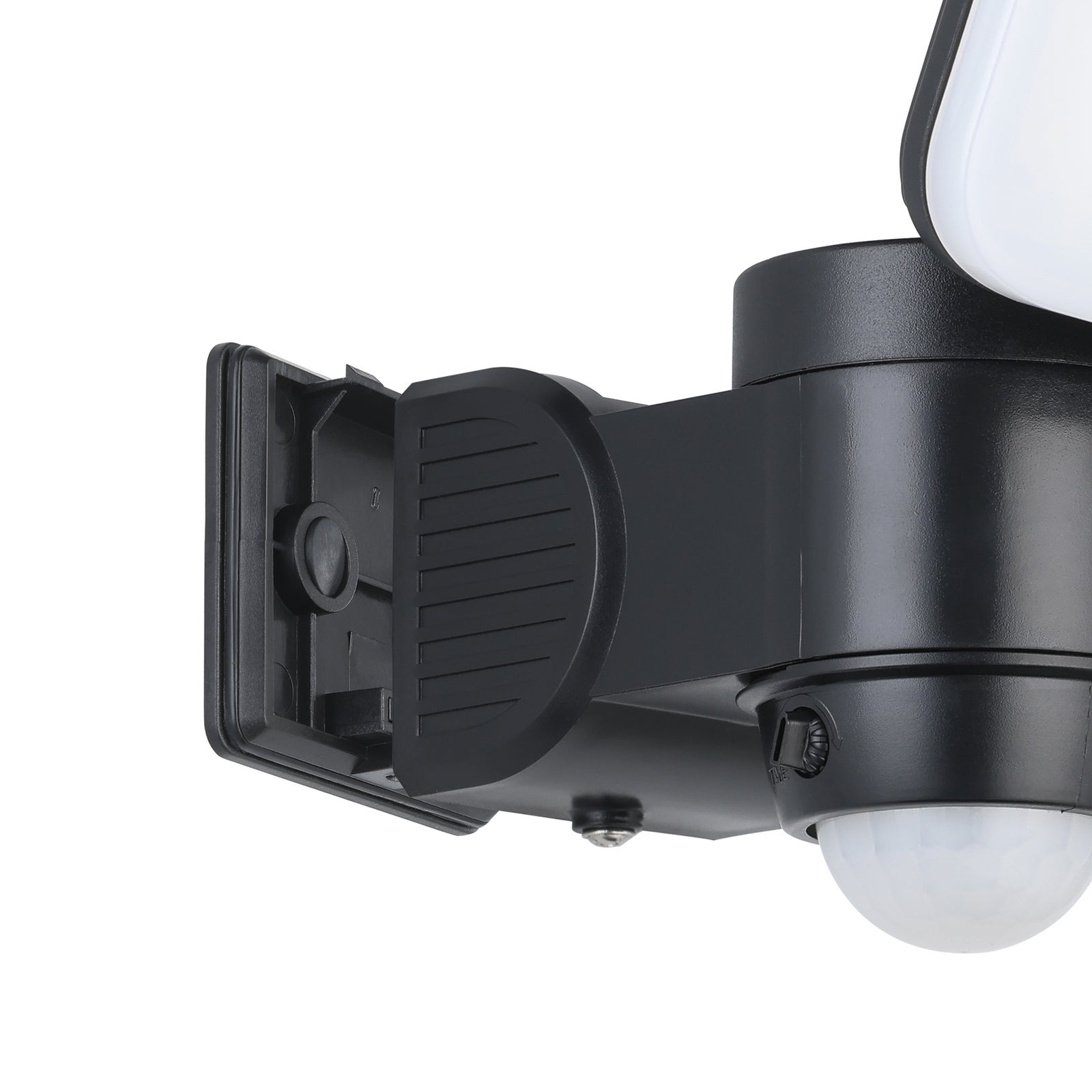 LED solcellevegglampe Casabas med bevegelsessensor IP44 med lys på kvelden