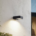 LED solcellevegglampe Dava med bevegelsessensor forfra