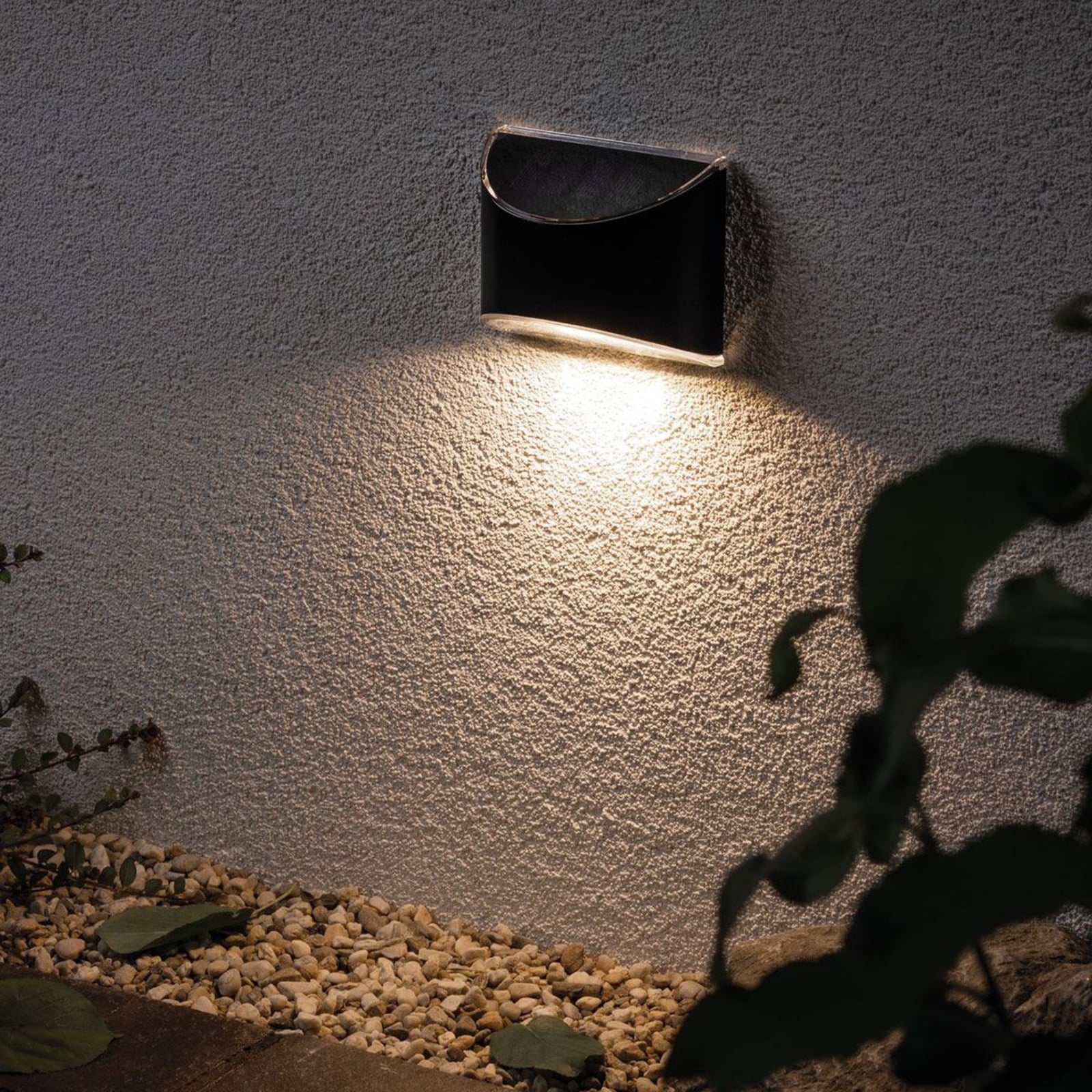 LED solcellevegglampe Elliot antrasitt IP44 - Paulmann forfra