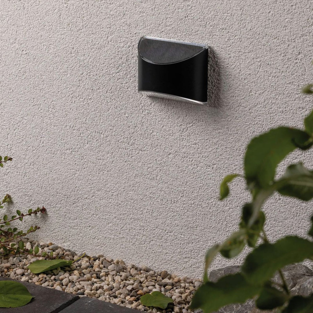 LED solcellevegglampe Elliot antrasitt IP44 - Paulmann bakside