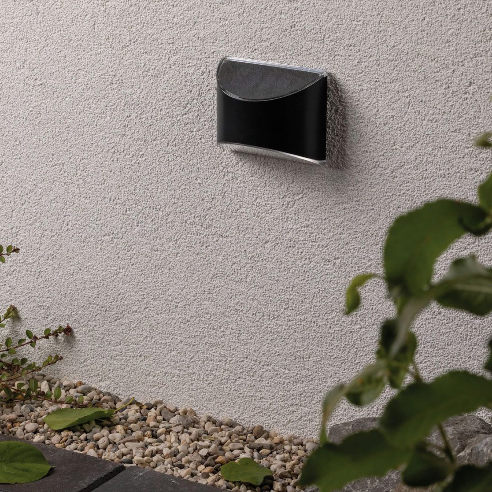 LED solcellevegglampe Elliot antrasitt IP44 - Paulmann bakside