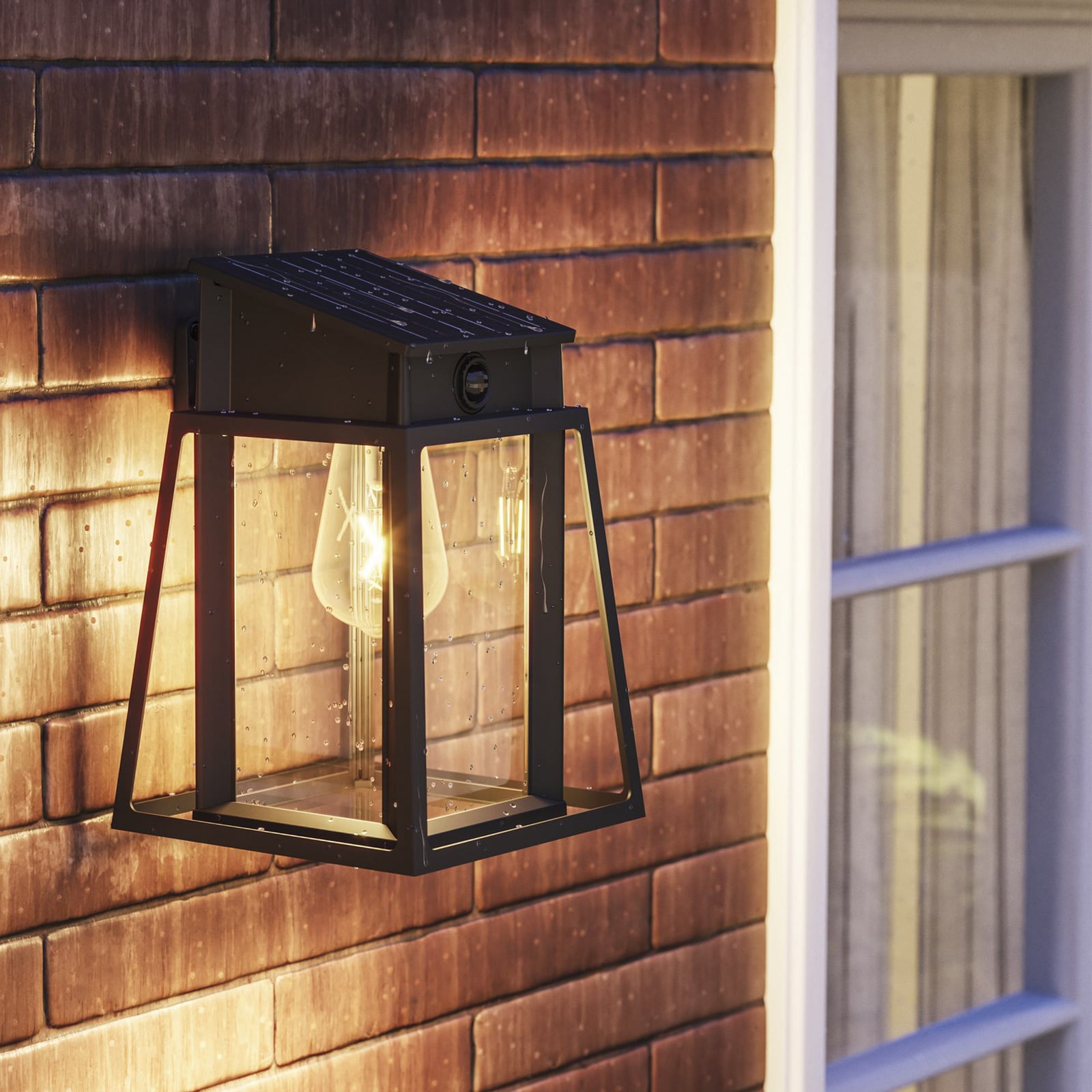 LED solcellevegglampe Lysin med bevegelsessensor IP44 Philips bakside