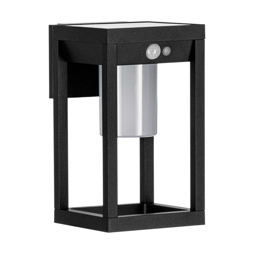 LED solcellevegglampe Martano med bevegelsessensor IP44 EGLO bakside