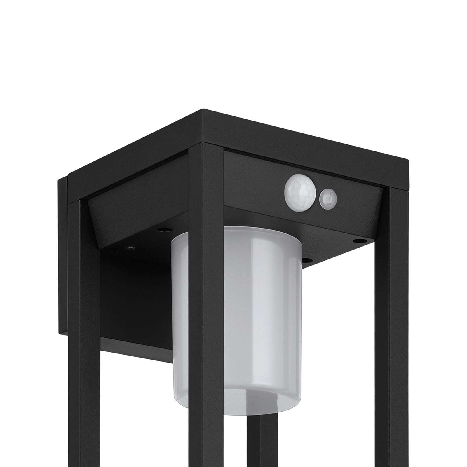 Montert LED solcellevegglampe Martano med bevegelsessensor IP44 EGLO på vegg
