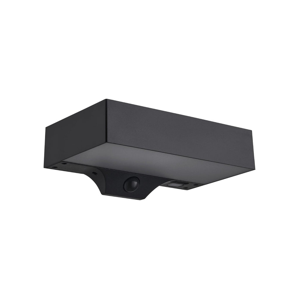 Montering av LED solcellevegglampe Monay Square med bevegelsessensor IP44