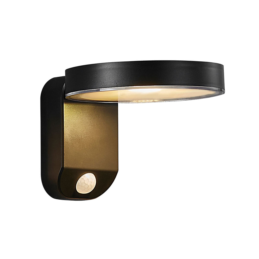 LED solcellevegglampe Rica Round detalj av sensor