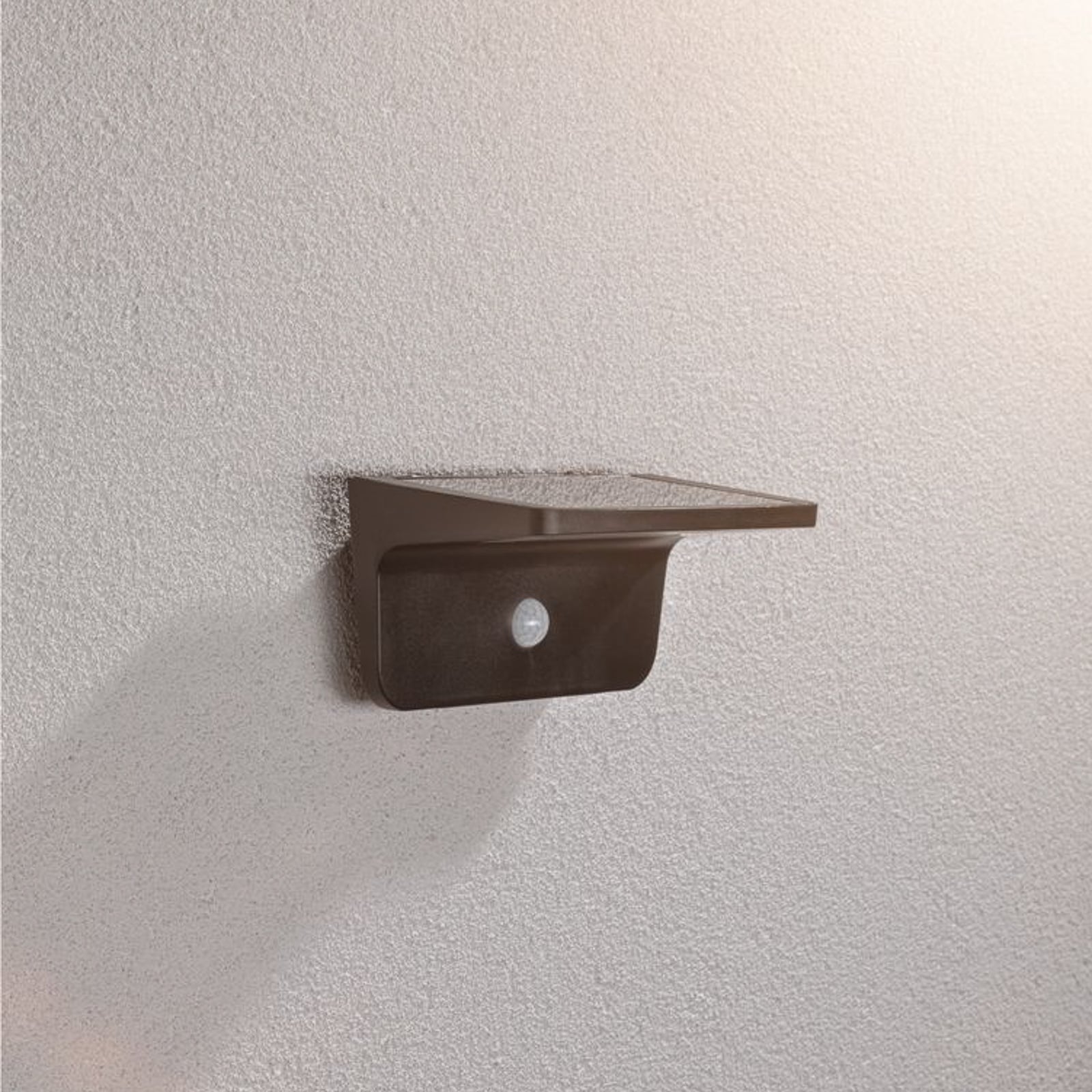 LED solcellevegglampe Solveig med bevegelsessensor IP44 bakside