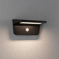 LED solcellevegglampe Solveig med bevegelsessensor IP44 front