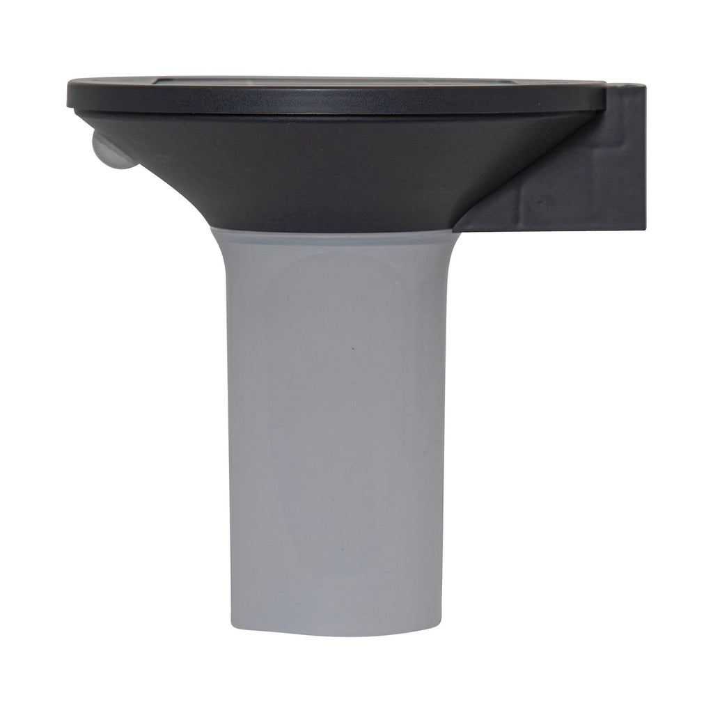 LED solcellevegglampe Valta med bevegelsessensor IP44 sideprofil
