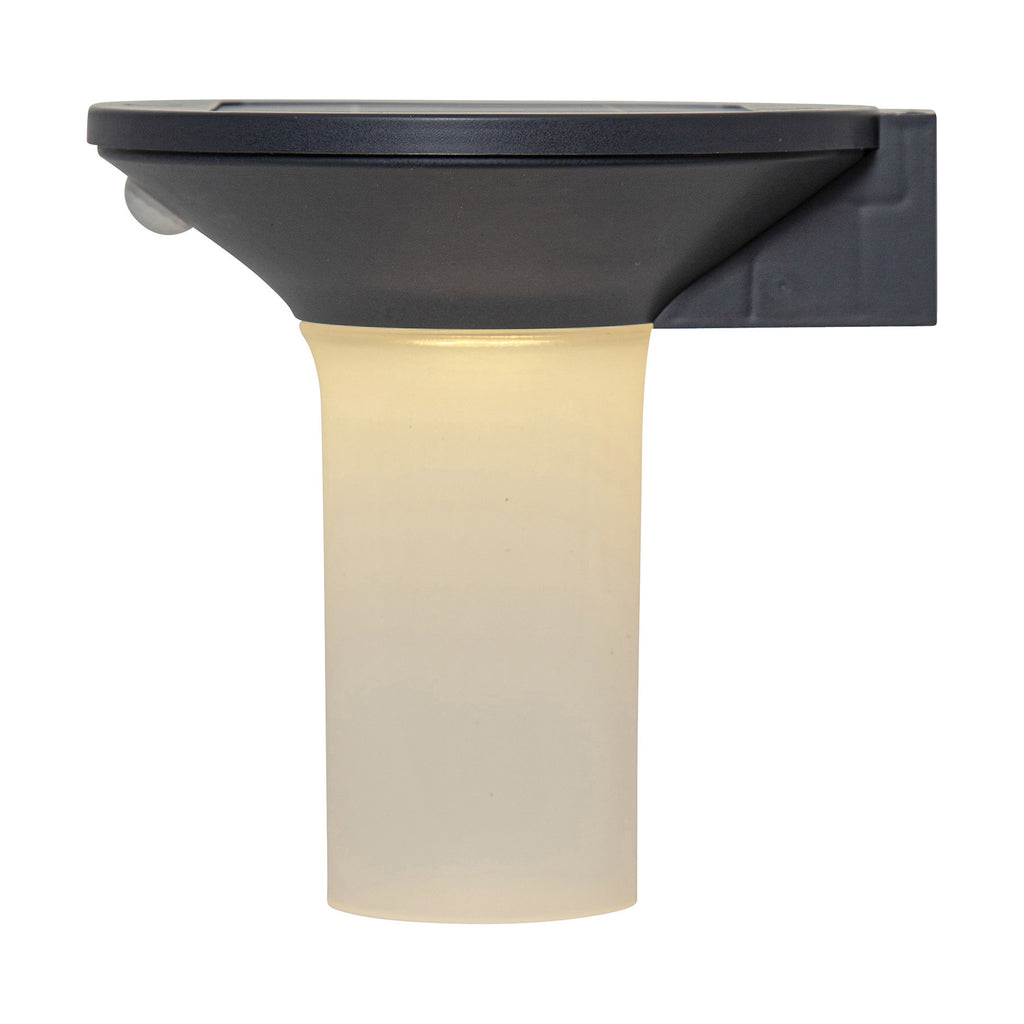 LED solcellevegglampe Valta med bevegelsessensor IP44 opplyst i mørket