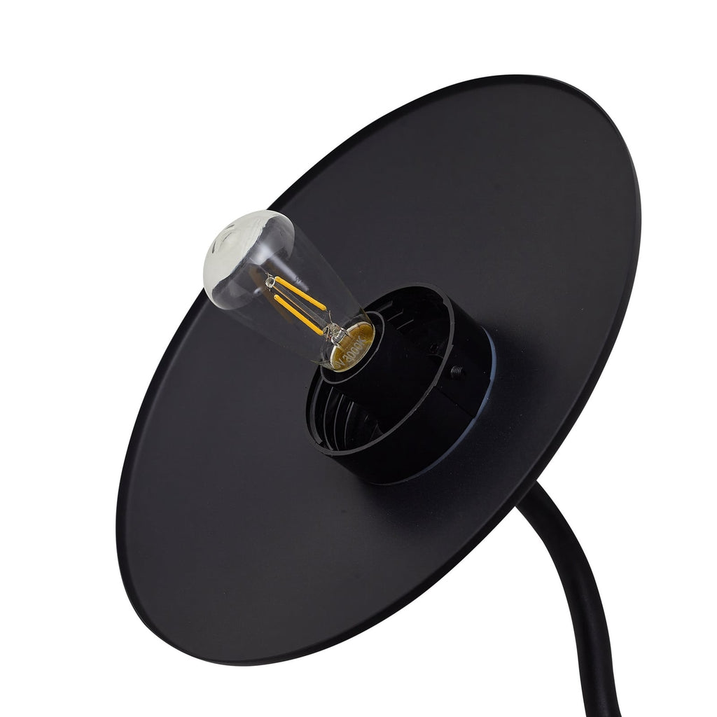 LED solcellevegglampe Virane svart aluminium IP44 - Lindby