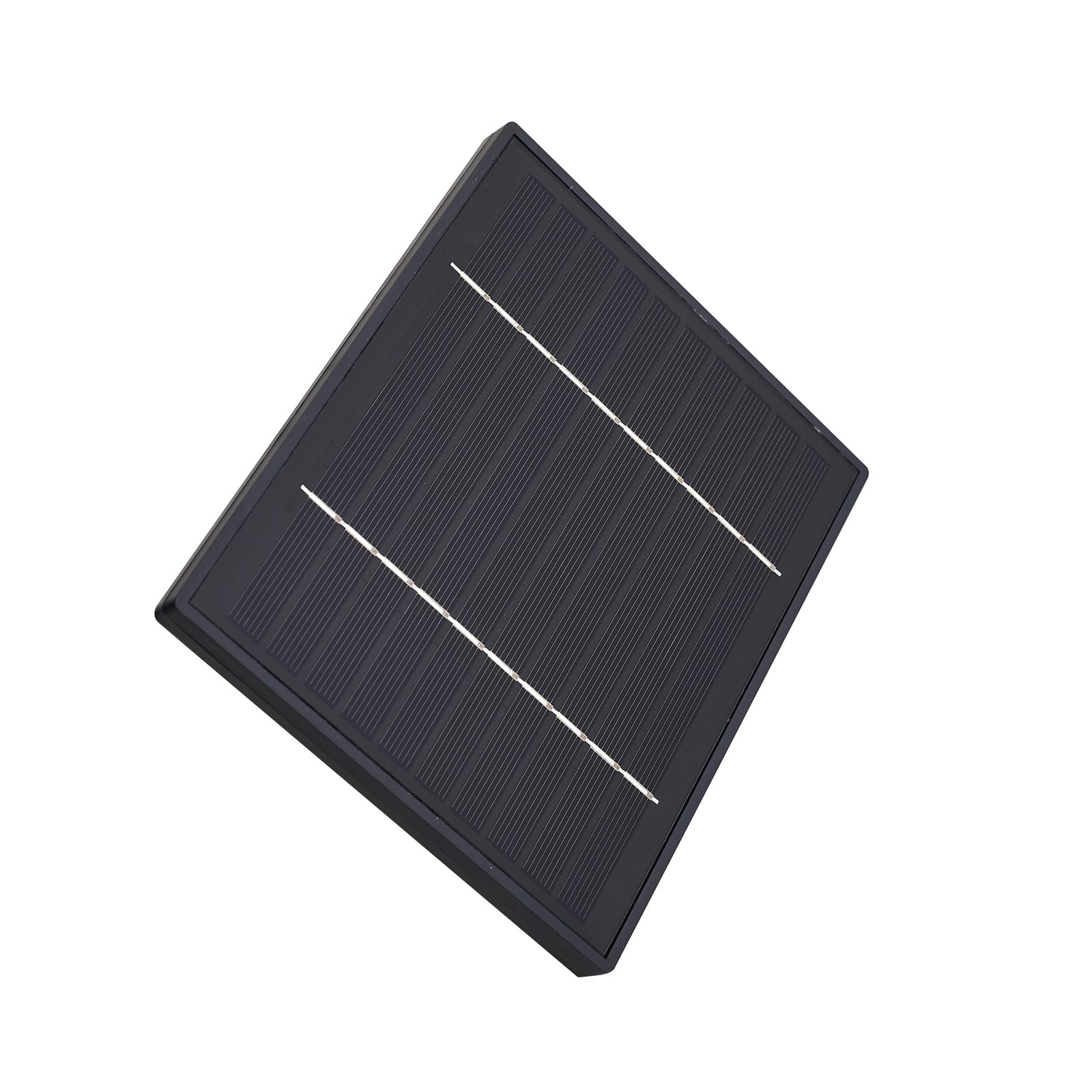 Nærbilde av LED solcellevegglampe Virane svart aluminium IP44