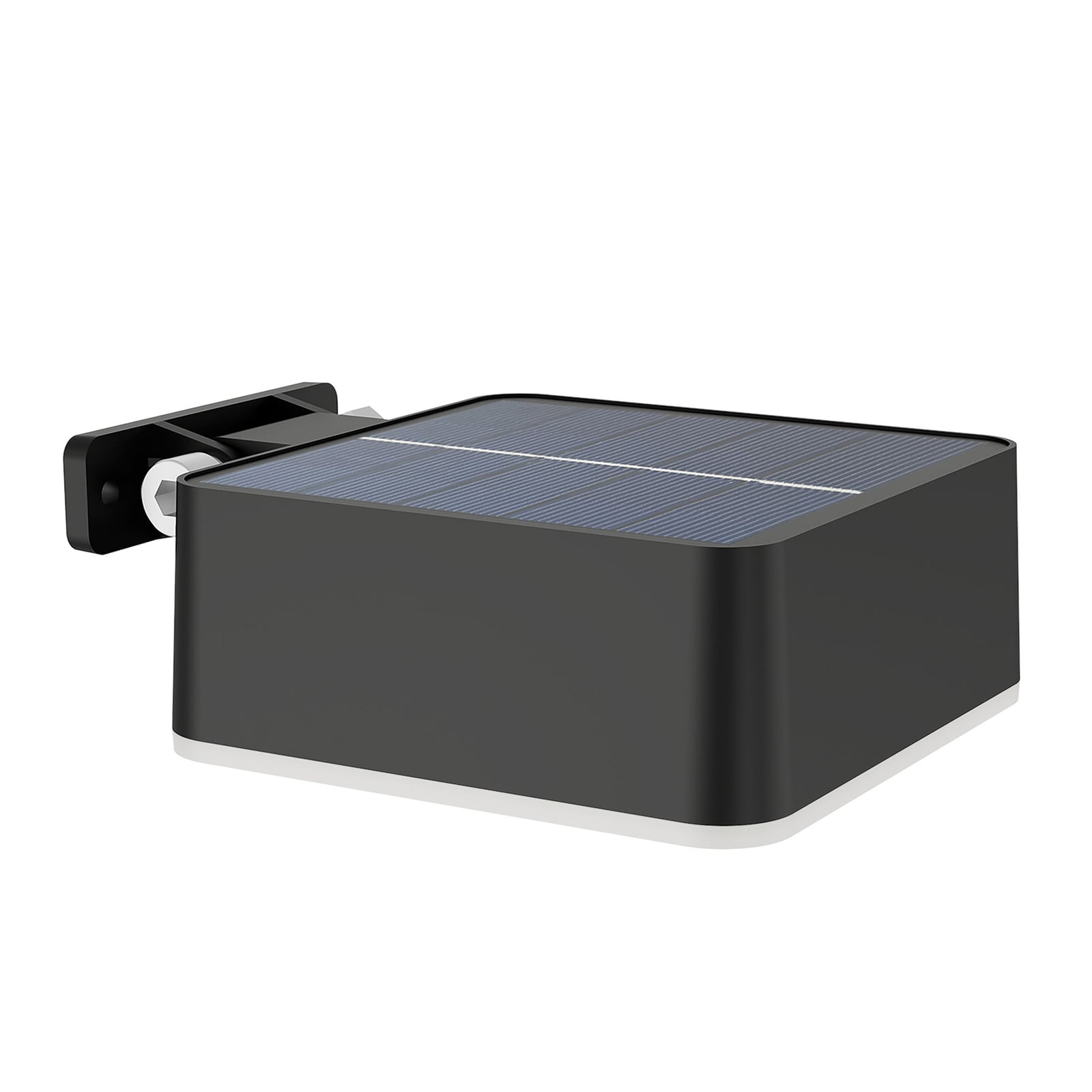 LED solcellevegglampe Vynce svart IP44 10,5 cm forfra