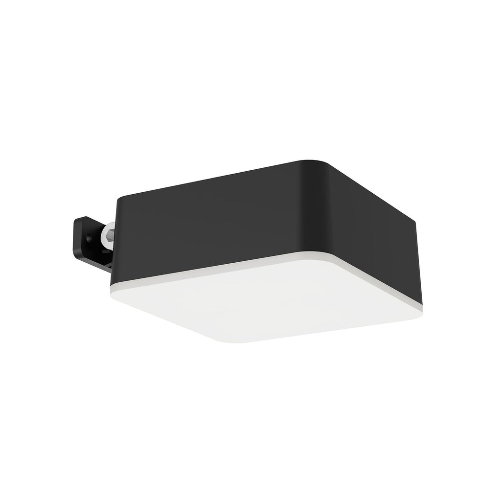 LED solcellevegglampe Vynce svart IP44 10,5 cm bakside