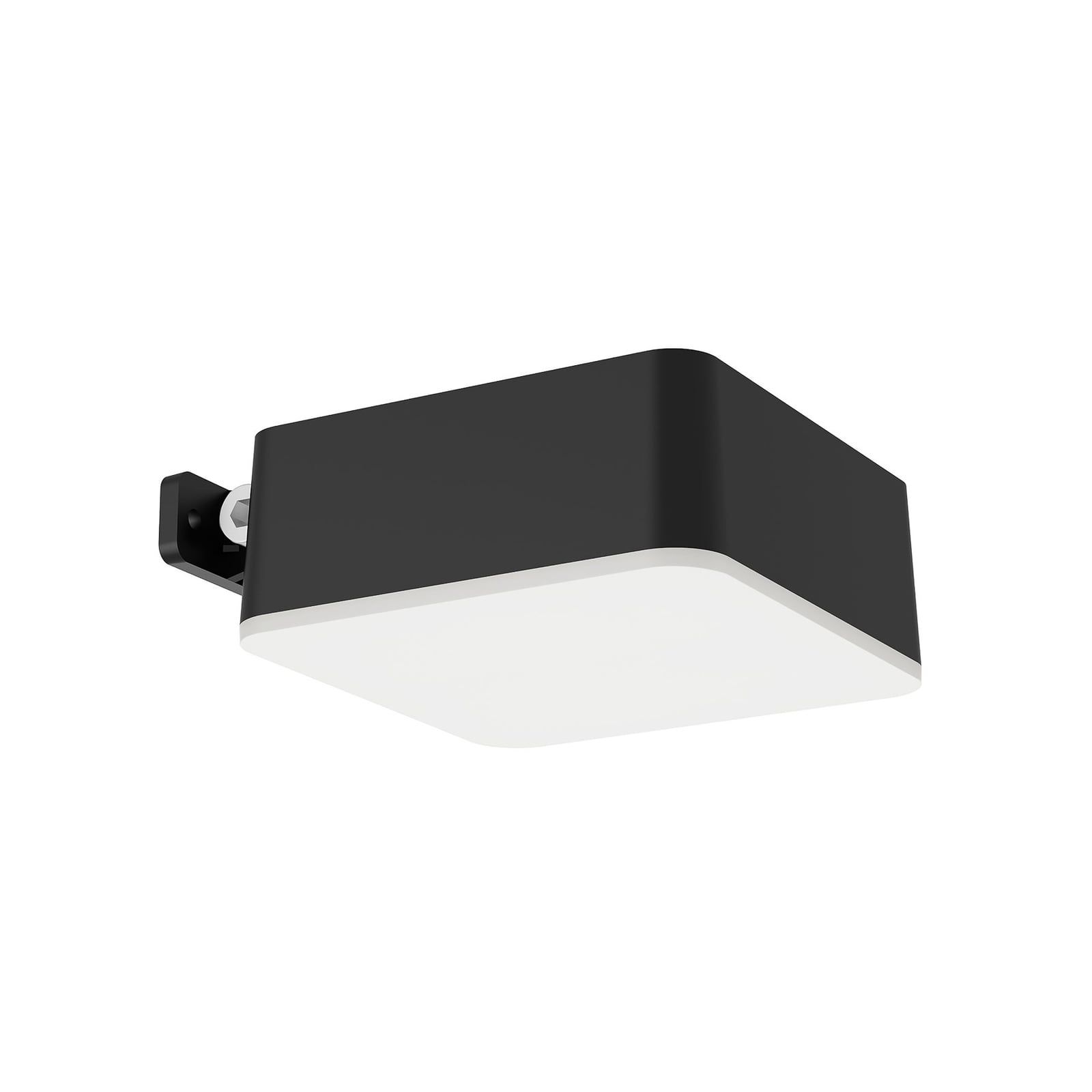 LED solcellevegglampe Vynce svart IP44 10,5 cm bakside