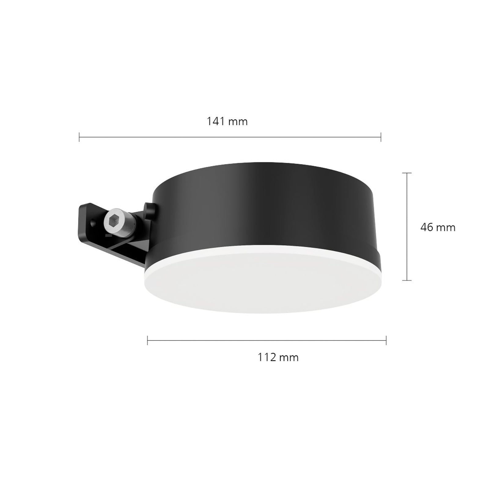Detalj av LED solcellevegglampe Vynce svart IP44 Philips