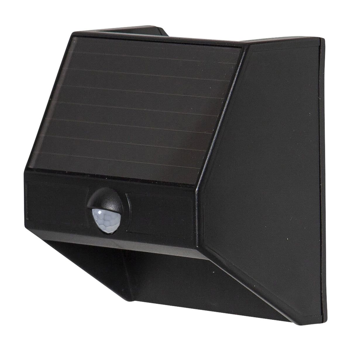 LED solcellevegglampe Wally opp og ned svart IP44 bevegelsessensor