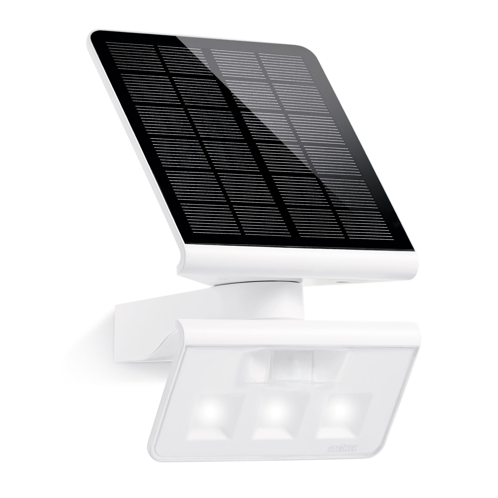 LED solcellevegglampe XSolar L-S One hvit dimbar IP44 bakside