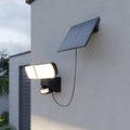 LED solcelleveggspot Lissano med bevegelsessensor IP44 forside