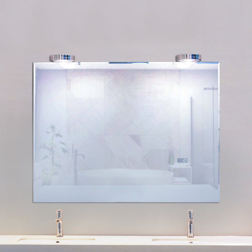 LED speilklemmelampe il Nostro dimbar krom IP44 7W forfra