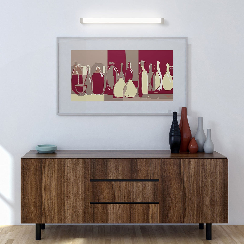 LED speillampe 512 hvit 35 cm 3W varmhvit med bryter bakside