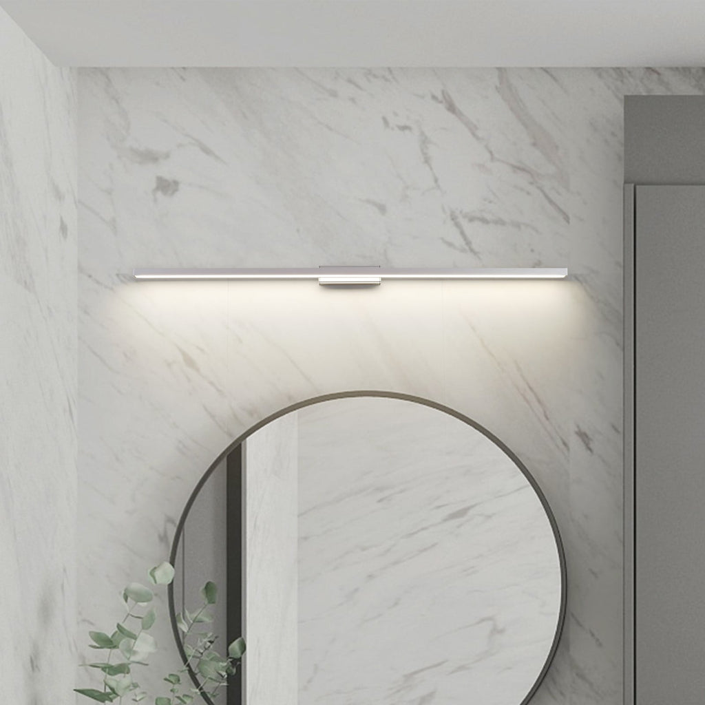 Bakside av LED speillampe Alenia 120 cm aluminium IP44