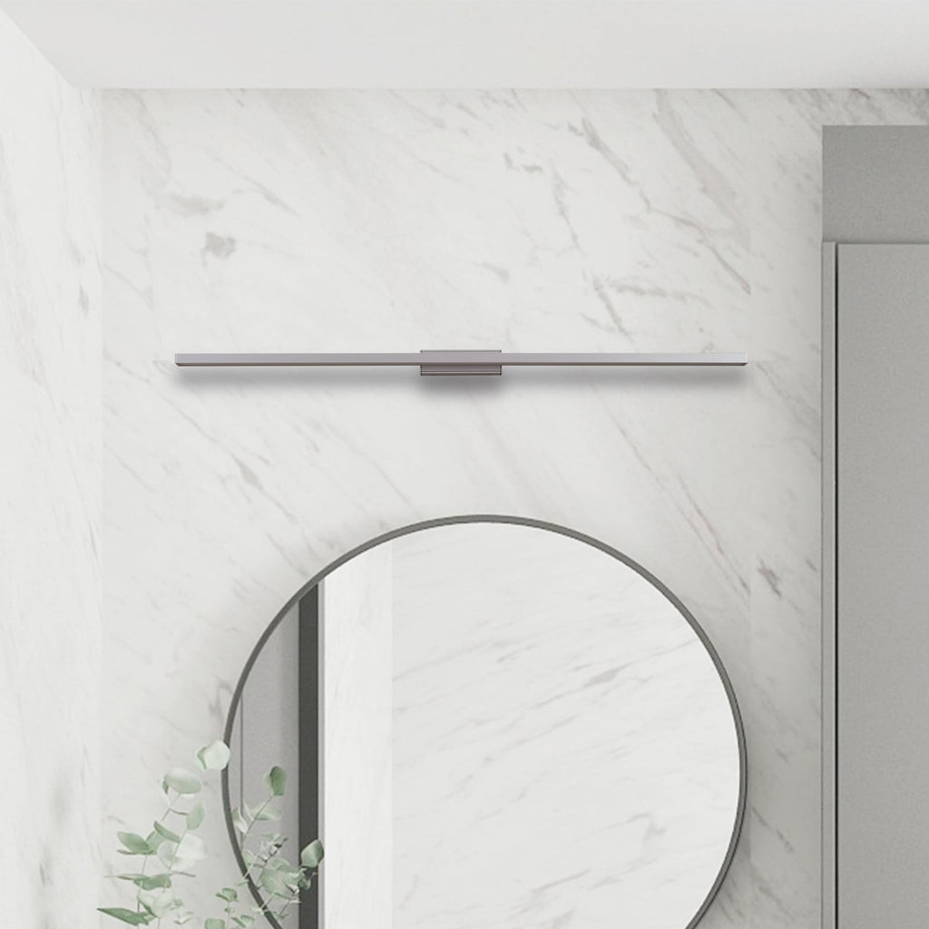 Detalj av LED speillampe Alenia aluminium IP44