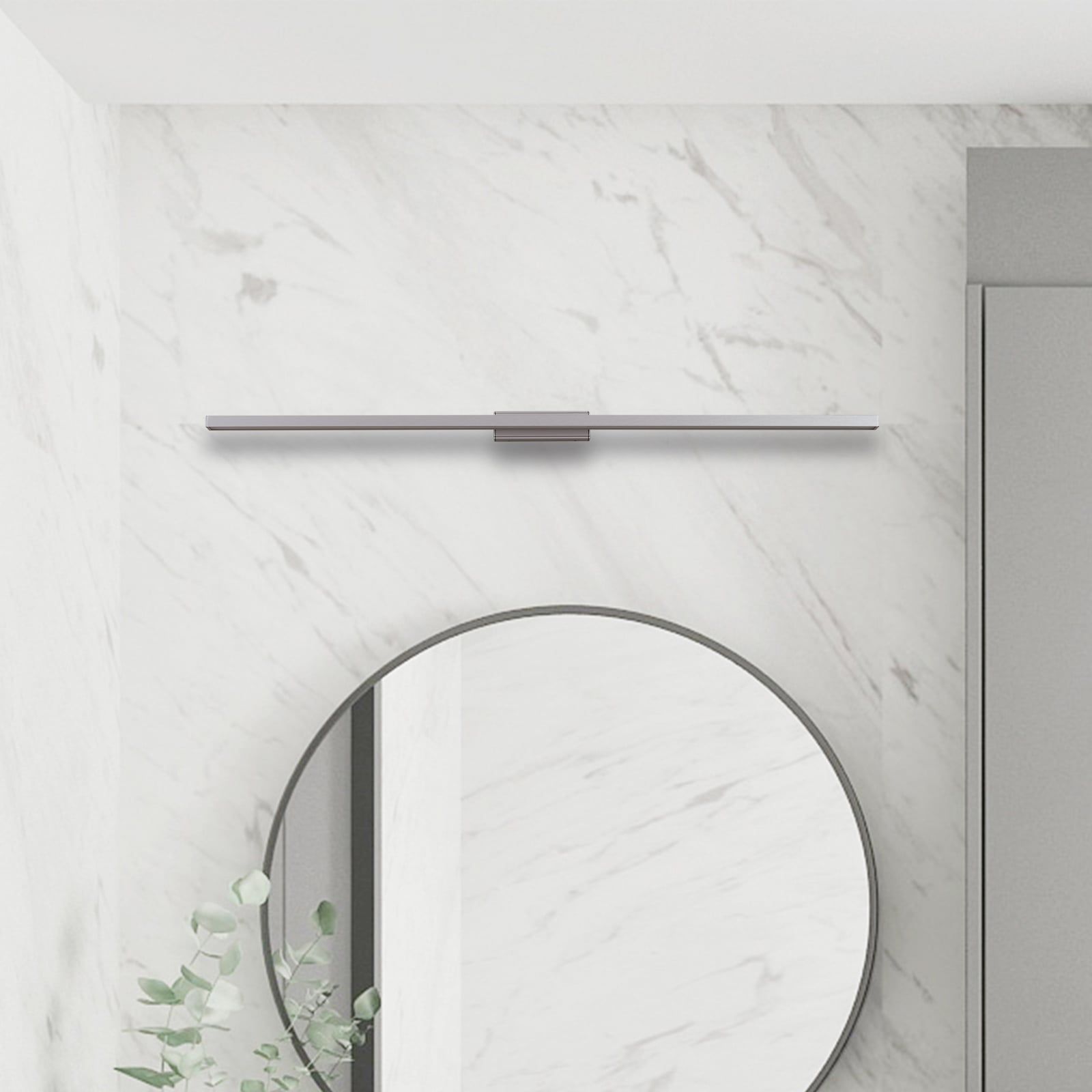 Detalj av LED speillampe Alenia aluminium IP44