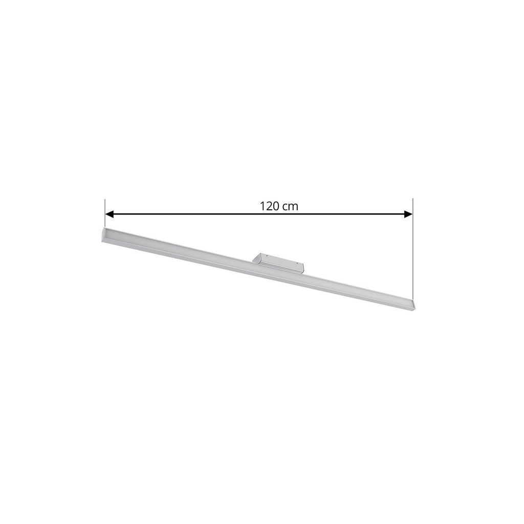 Nærbilde av LED speillampe Alenia aluminium IP44