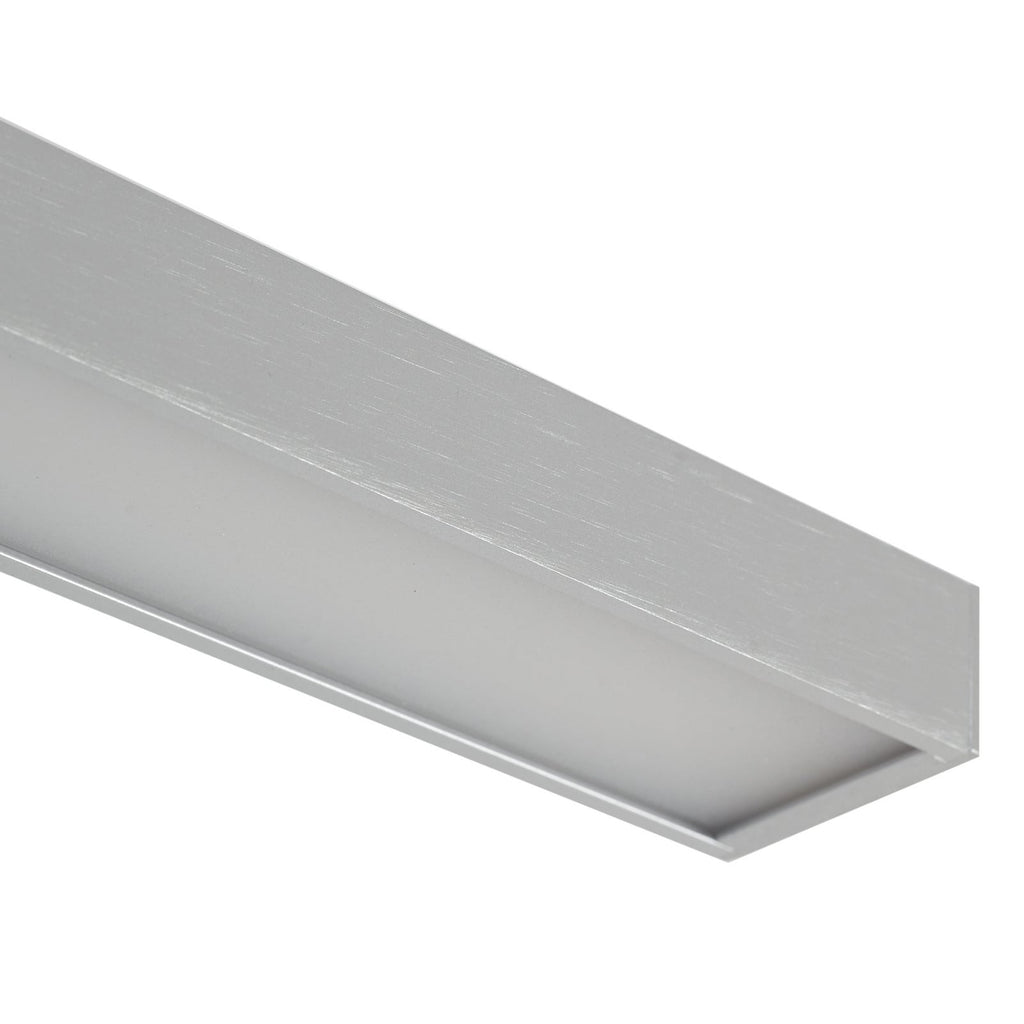 LED speillampe Alenia 120 cm aluminium IP44 med veggbrakett