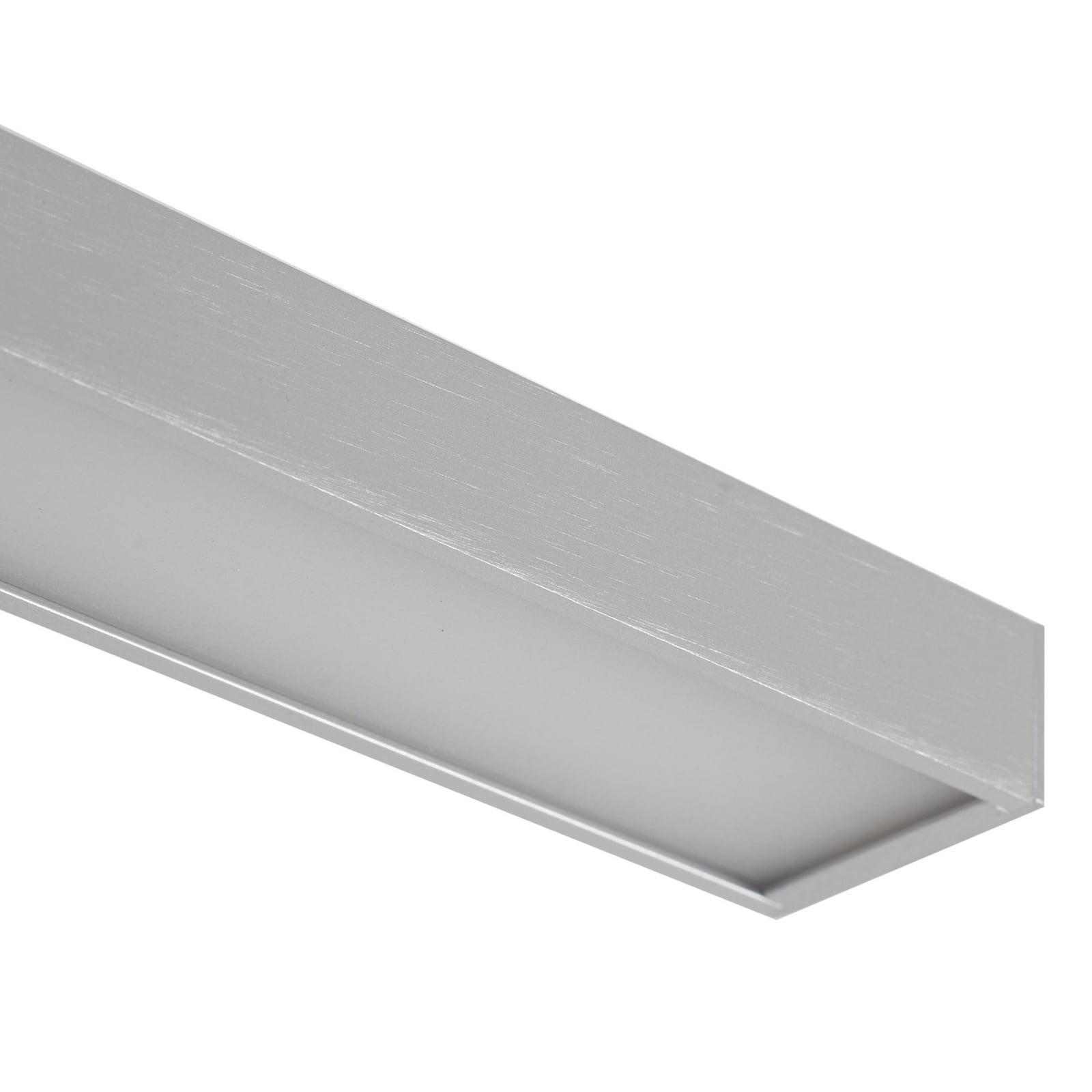 LED speillampe Alenia 120 cm aluminium IP44 med veggbrakett